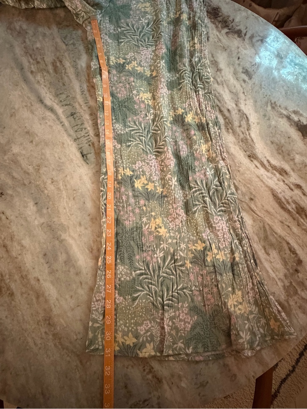 Wonderly Green Floral Pull-On Palazzo Pants - L - Picture 6 of 10